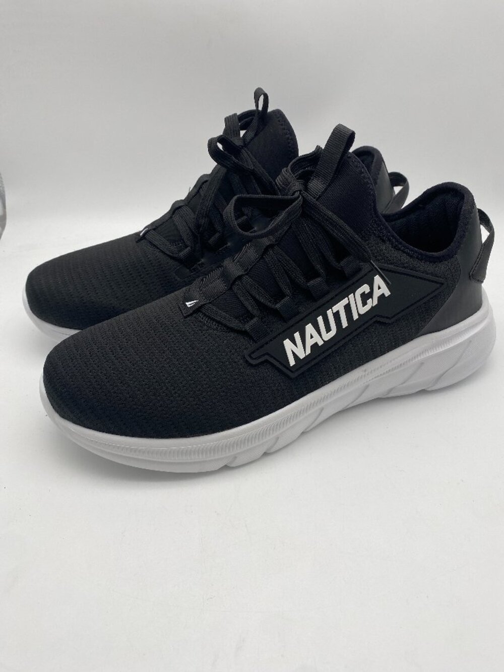 NAUTICA ORTHOLITE ATHLETIC SNEAKER BLACK US MEN'S SIZE 13